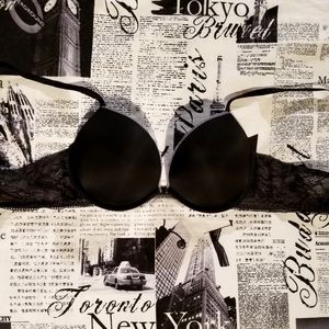 Black Calvin Klein double push-up bra